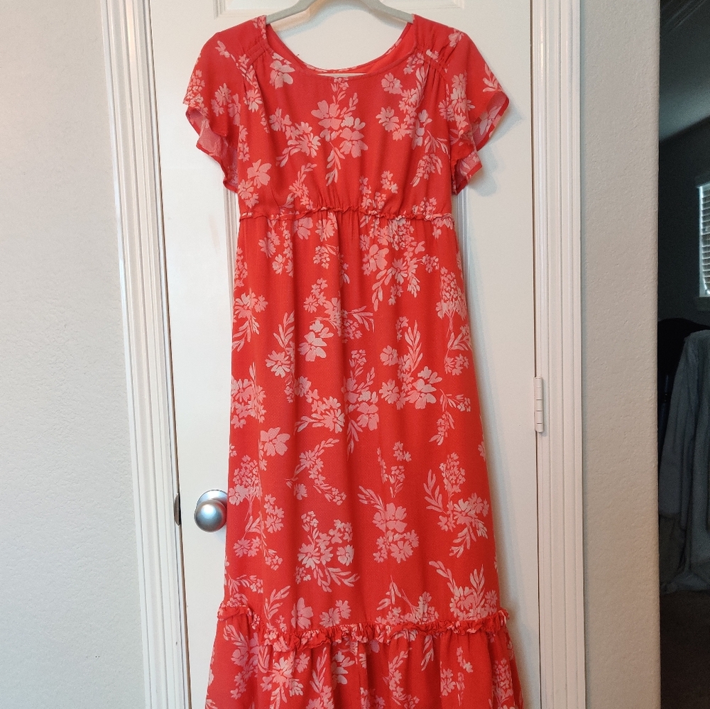 Full length maternity dress, Small